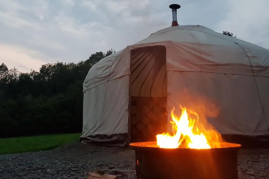 Hotel Bronfelen Yurt Cynghordy Exteriér fotografie